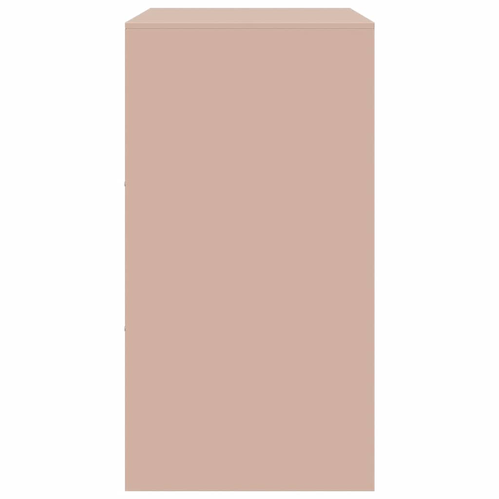 Credenza Rosa 67x39x73 cm in Acciaio - homemem39