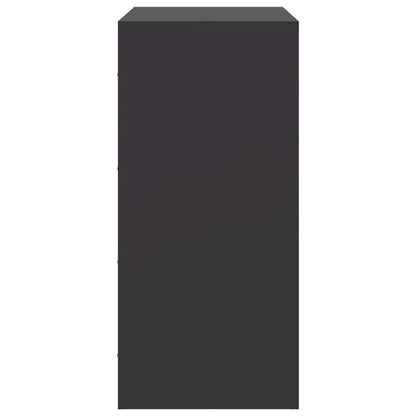 Credenza Nera 67x39x83 cm in Acciaio - homemem39