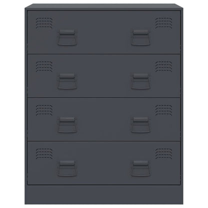 Credenza Antracite 67x39x83 cm in Acciaio - homemem39