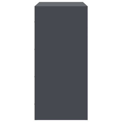 Credenza Antracite 67x39x83 cm in Acciaio - homemem39