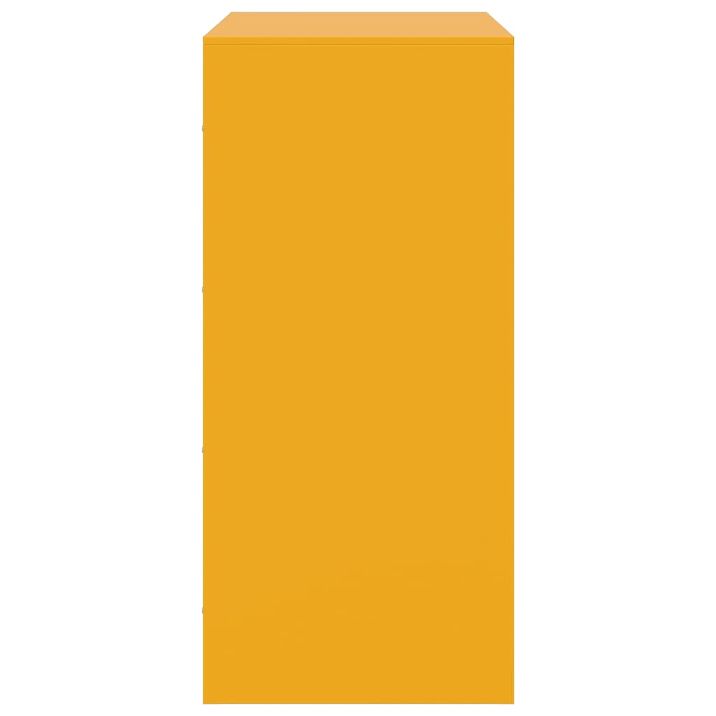 Credenza Giallo Senape 67x39x83 cm in Acciaio - homemem39