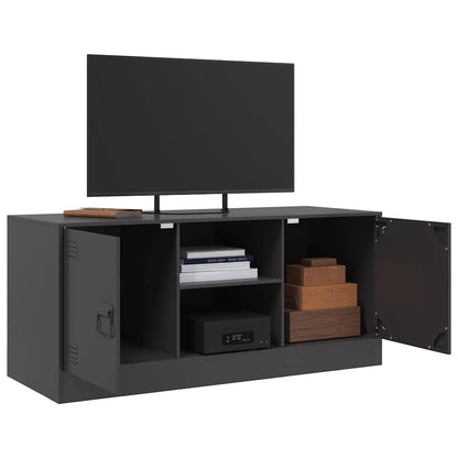 Mobile TV Nero 99x39x44 cm in Acciaio | homemem39