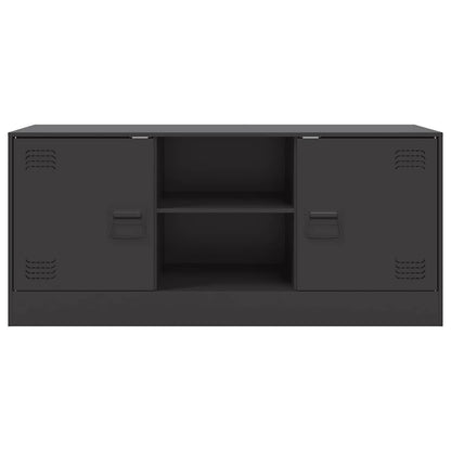 Mobile TV Nero 99x39x44 cm in Acciaio - homemem39