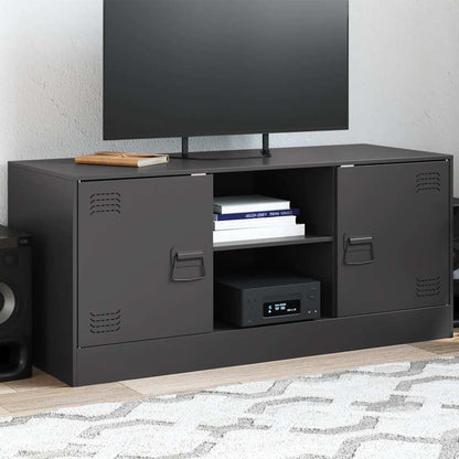 Mobile TV Nero 99x39x44 cm in Acciaio | homemem39