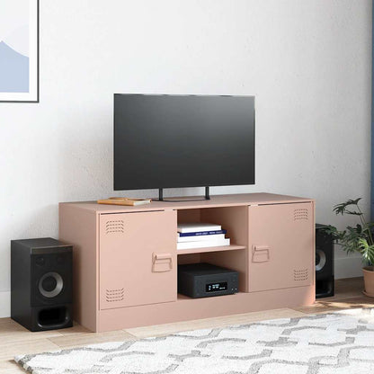 Mobile Porta TV Rosa 99x39x44 cm in Acciaio | homemem39