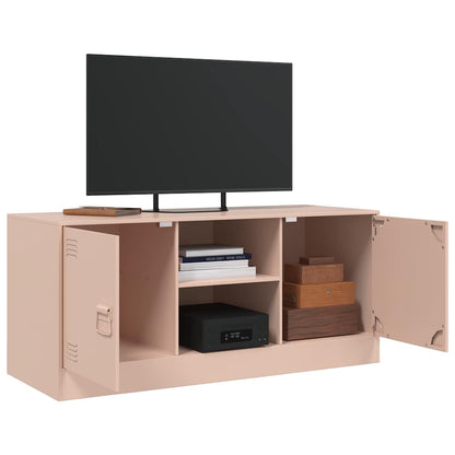 Mobile Porta TV Rosa 99x39x44 cm in Acciaio | homemem39