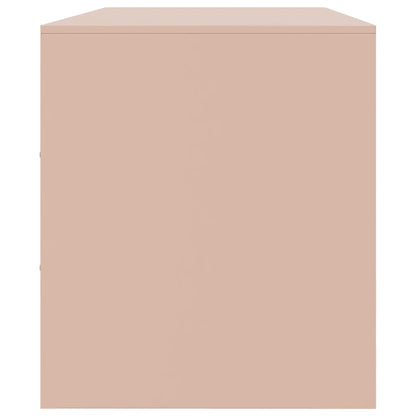 Mobile Porta TV Rosa 99x39x44 cm in Acciaio - homemem39