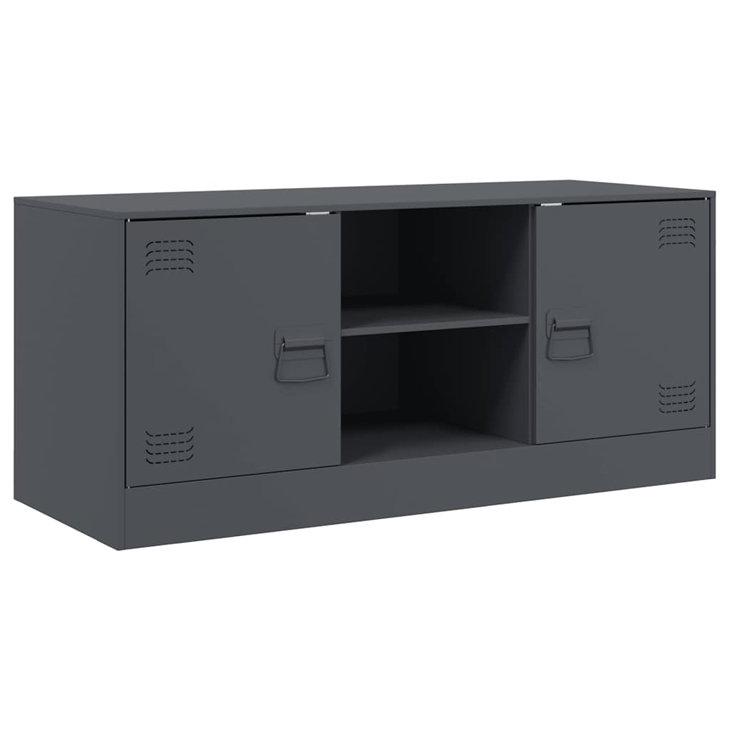 Mobile Porta TV Antracite 99x39x44 cm in Acciaio | homemem39