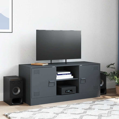 Mobile Porta TV Antracite 99x39x44 cm in Acciaio | homemem39