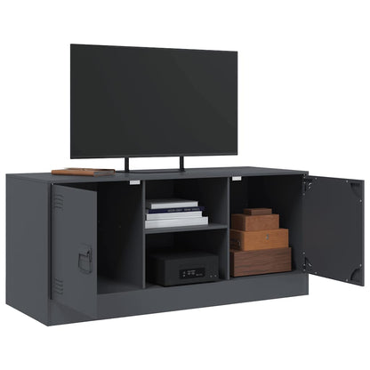 Mobile Porta TV Antracite 99x39x44 cm in Acciaio | homemem39