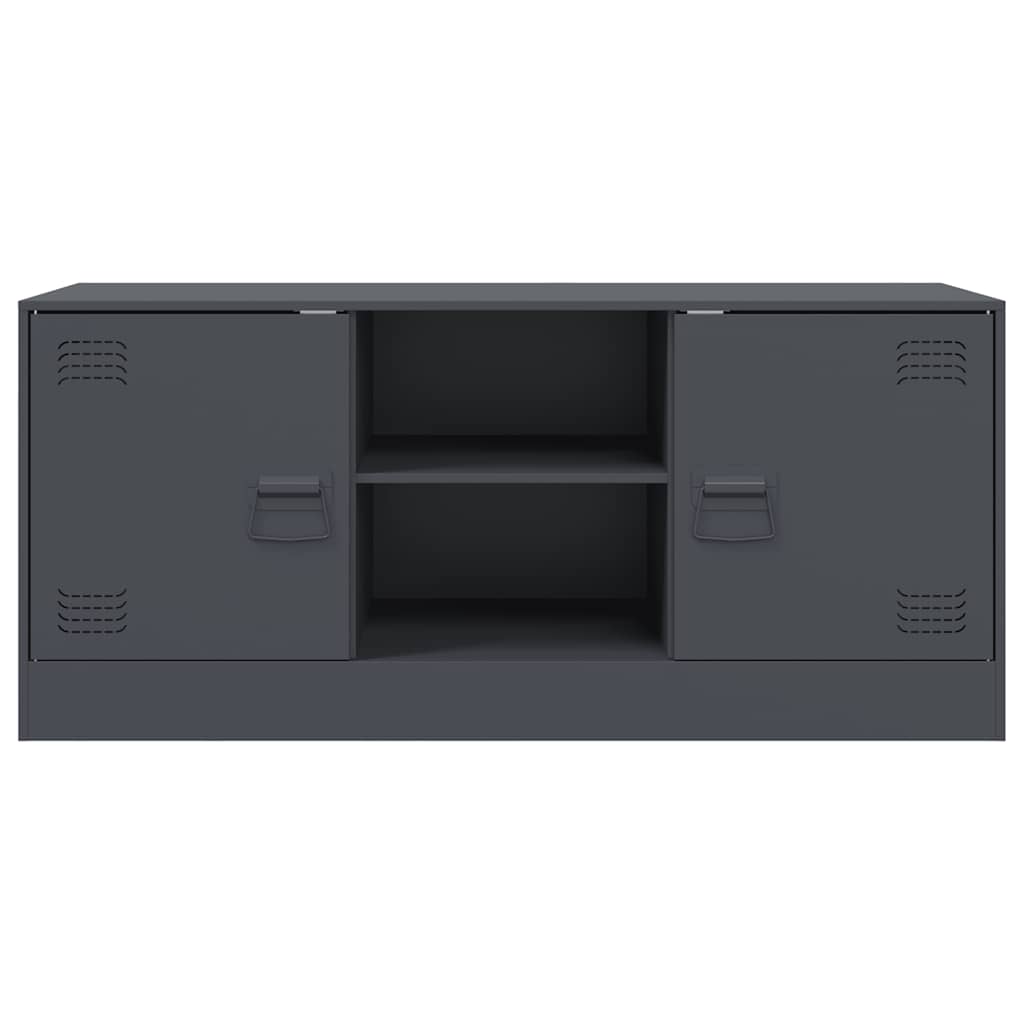 Mobile Porta TV Antracite 99x39x44 cm in Acciaio | homemem39