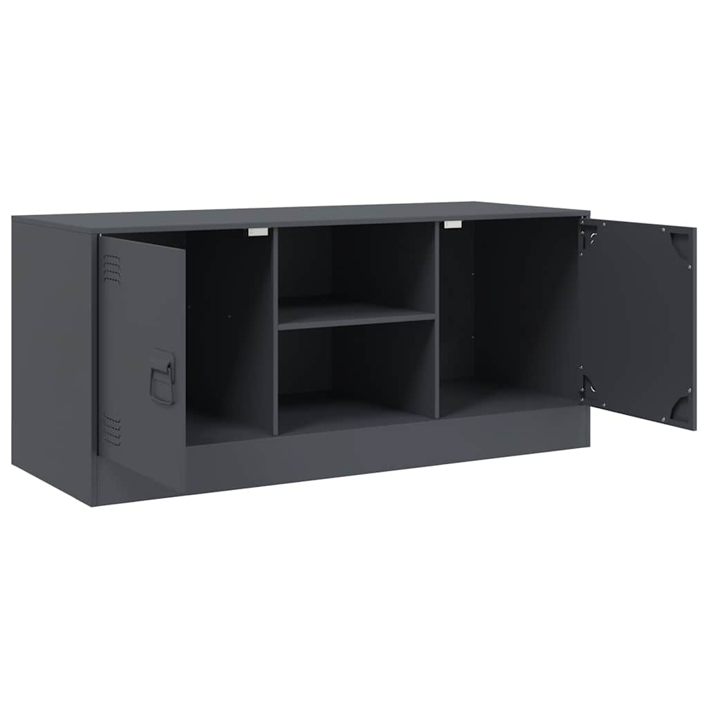 Mobile Porta TV Antracite 99x39x44 cm in Acciaio | homemem39