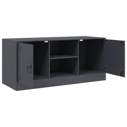 Mobile Porta TV Antracite 99x39x44 cm in Acciaio | homemem39