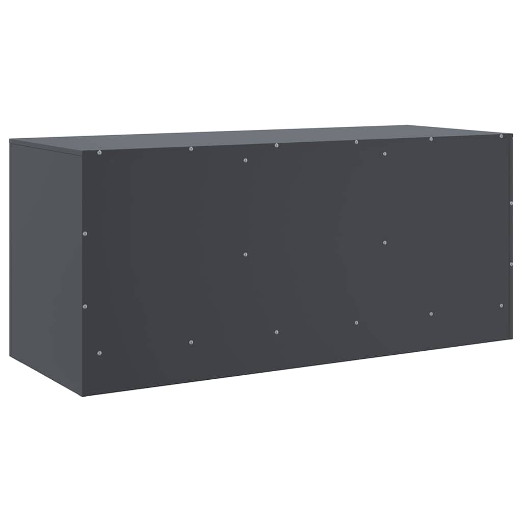 Mobile Porta TV Antracite 99x39x44 cm in Acciaio | homemem39