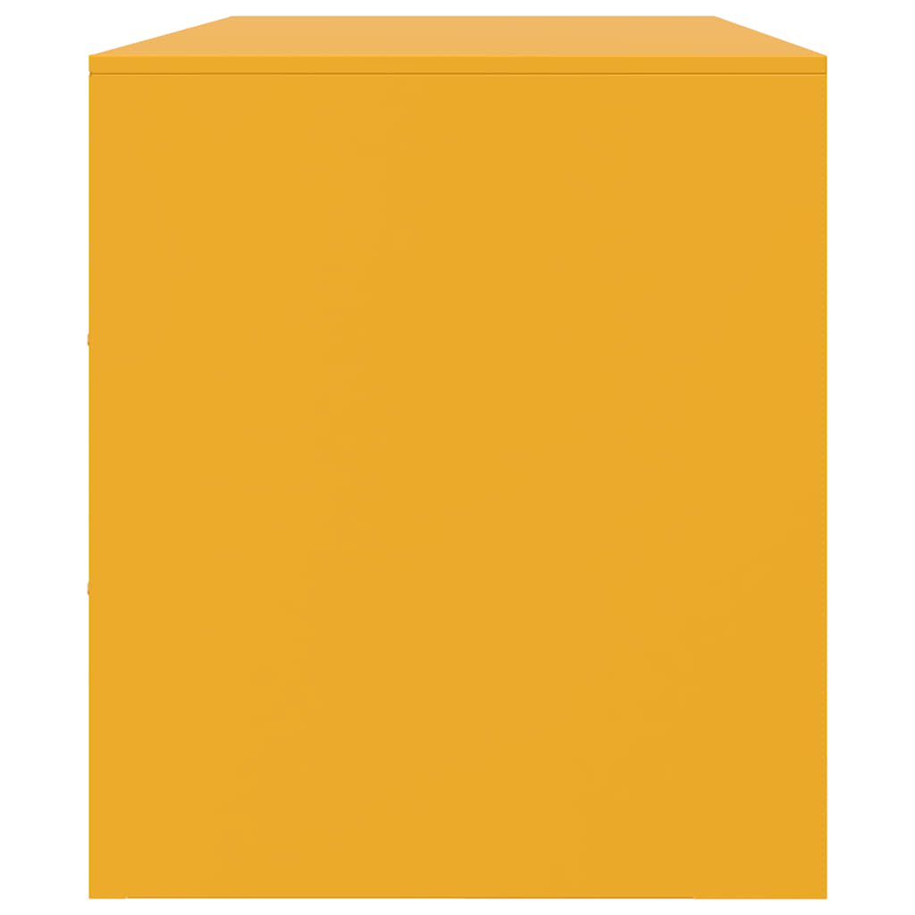 Mobile Porta TV Giallo Senape 99x39x44 cm in Acciaio | homemem39