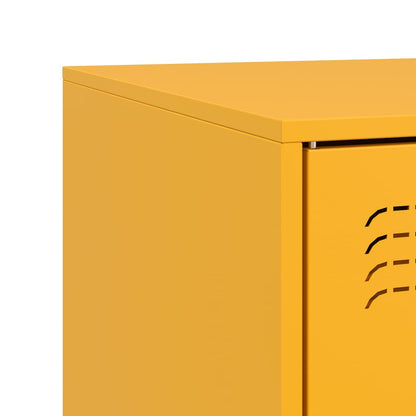 Mobile Porta TV Giallo Senape 99x39x44 cm in Acciaio | homemem39