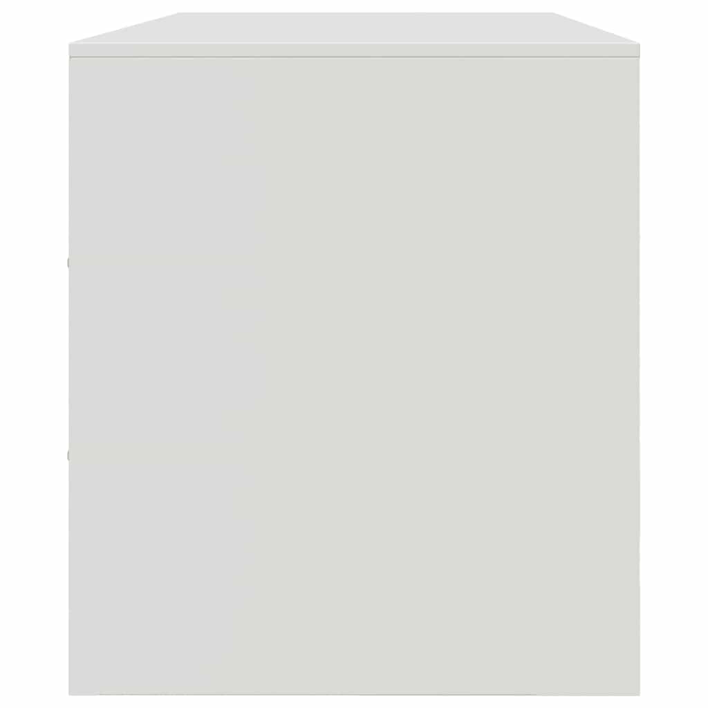 Mobile Porta TV Bianco 99x39x44 cm in Acciaio | homemem39