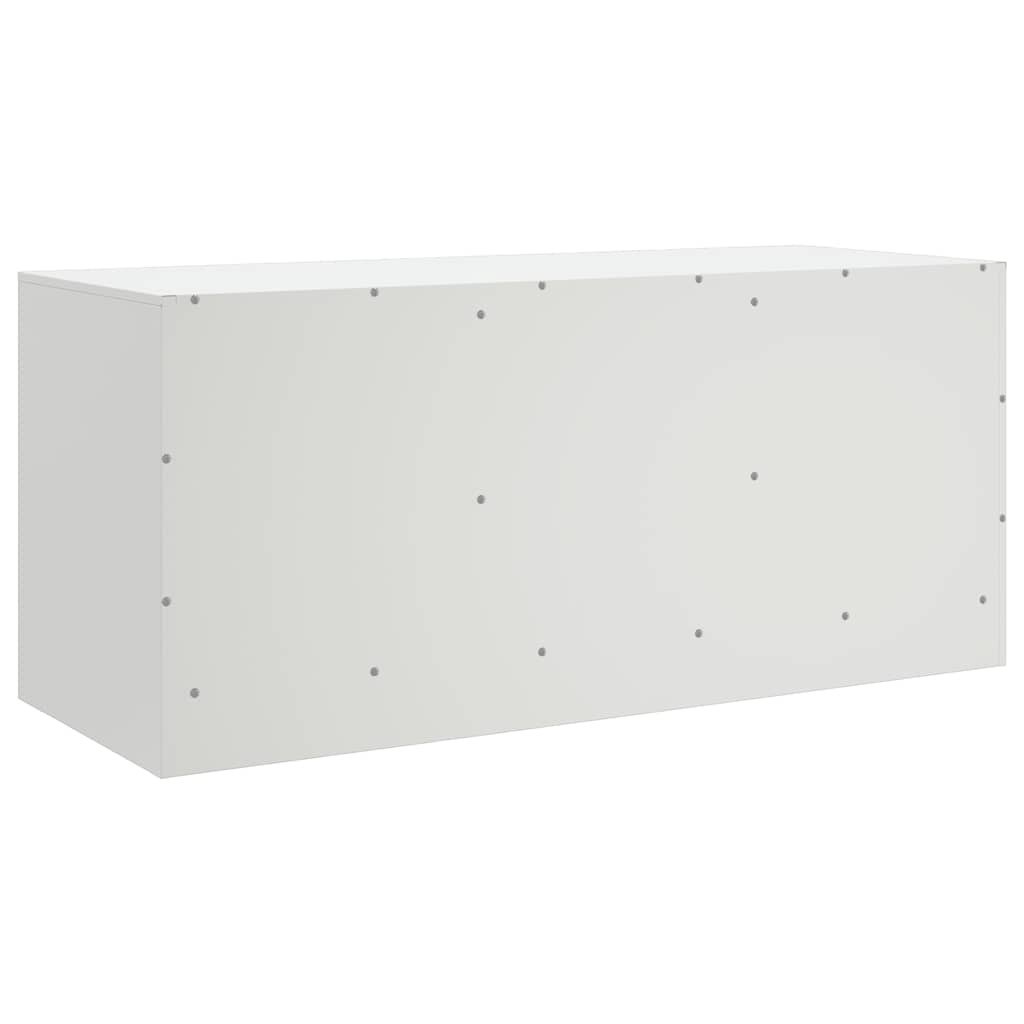 Mobile Porta TV Bianco 99x39x44 cm in Acciaio | homemem39