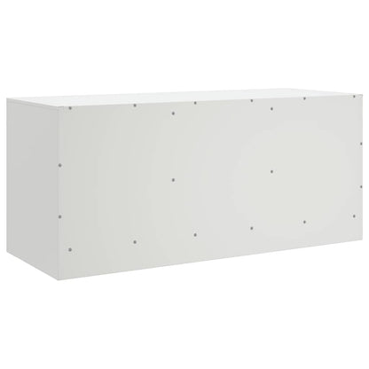 Mobile Porta TV Bianco 99x39x44 cm in Acciaio | homemem39