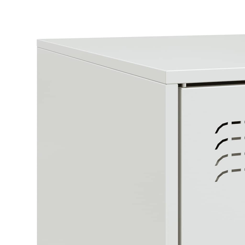 Mobile Porta TV Bianco 99x39x44 cm in Acciaio | homemem39