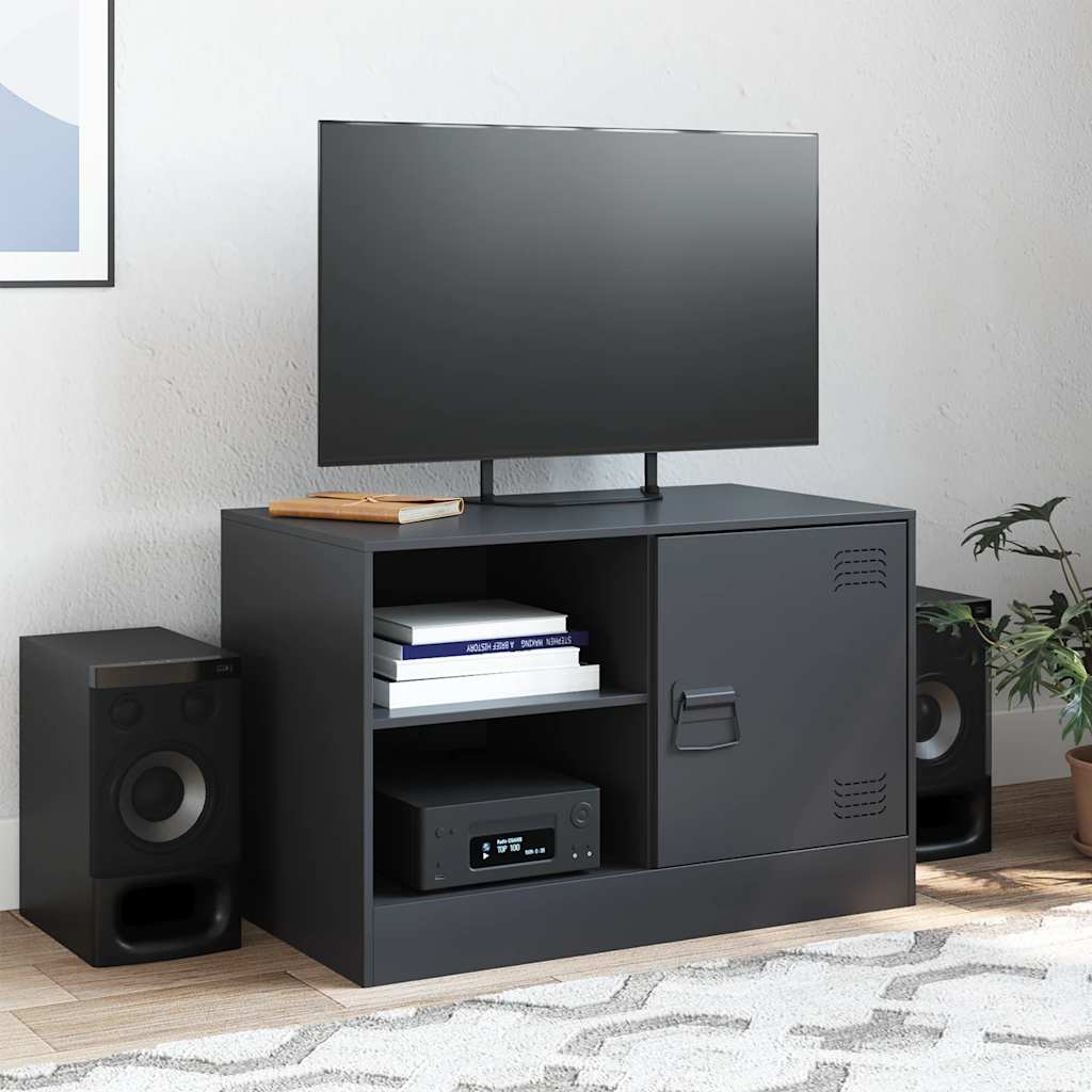 Mobile TV Nero 67x39x44 cm in Acciaio | homemem39