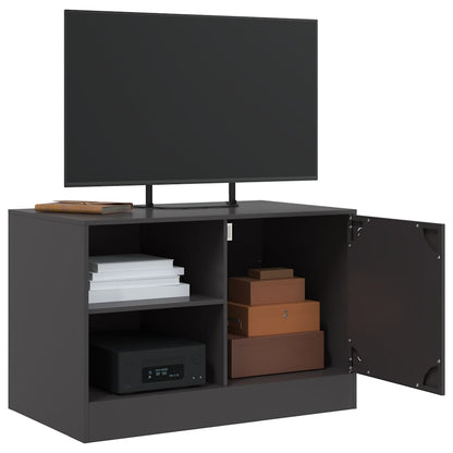 Mobile TV Nero 67x39x44 cm in Acciaio - homemem39