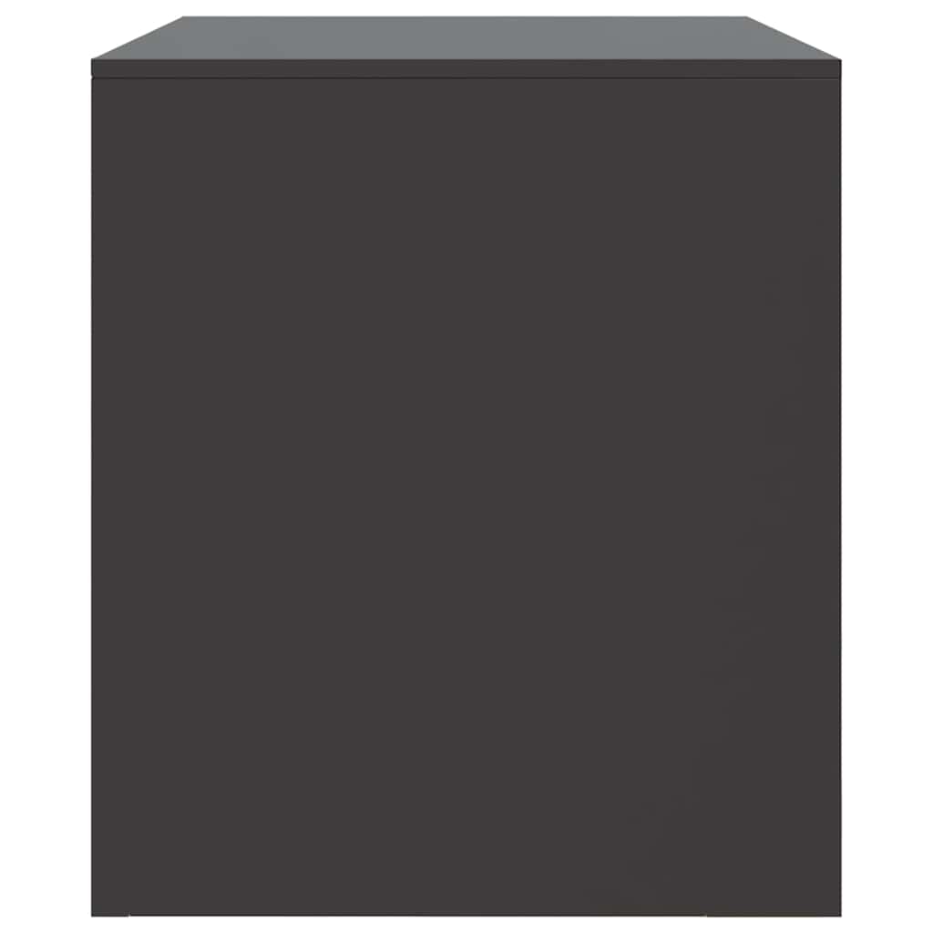 Mobile TV Nero 67x39x44 cm in Acciaio - homemem39