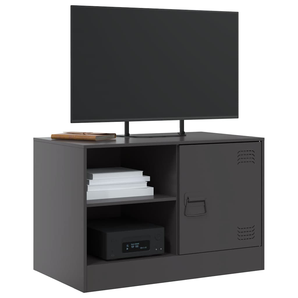 Mobili TV 2 pz Neri 67x39x44 cm in Acciaio | homemem39