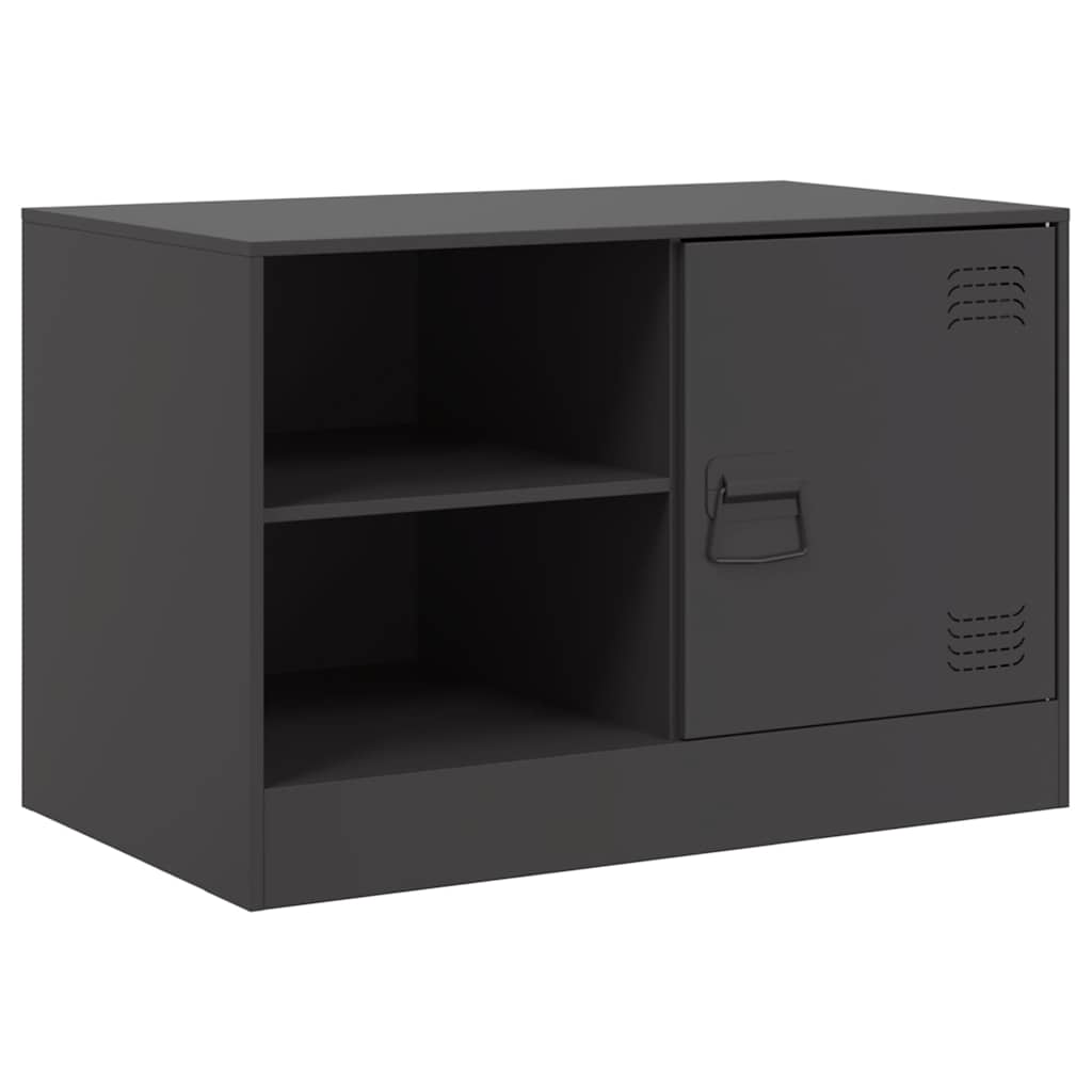 Mobili TV 2 pz Neri 67x39x44 cm in Acciaio | homemem39