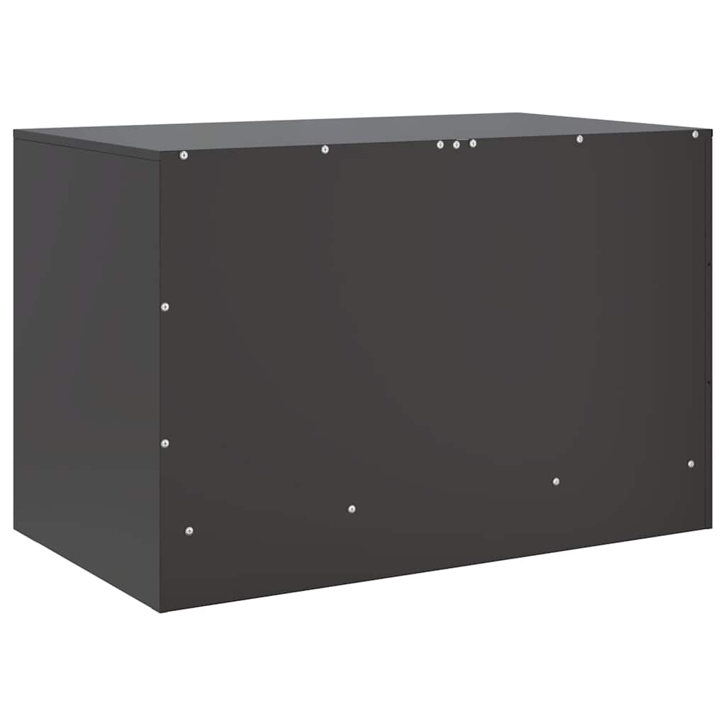 Mobili TV 2 pz Neri 67x39x44 cm in Acciaio | homemem39