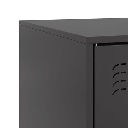 Mobili TV 2 pz Neri 67x39x44 cm in Acciaio | homemem39