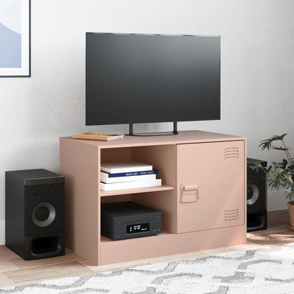 Mobile TV Rosso 67x39x44 cm in Acciaio | homemem39