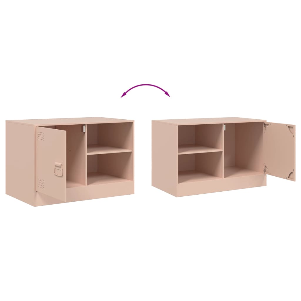 Mobile TV Rosso 67x39x44 cm in Acciaio | homemem39