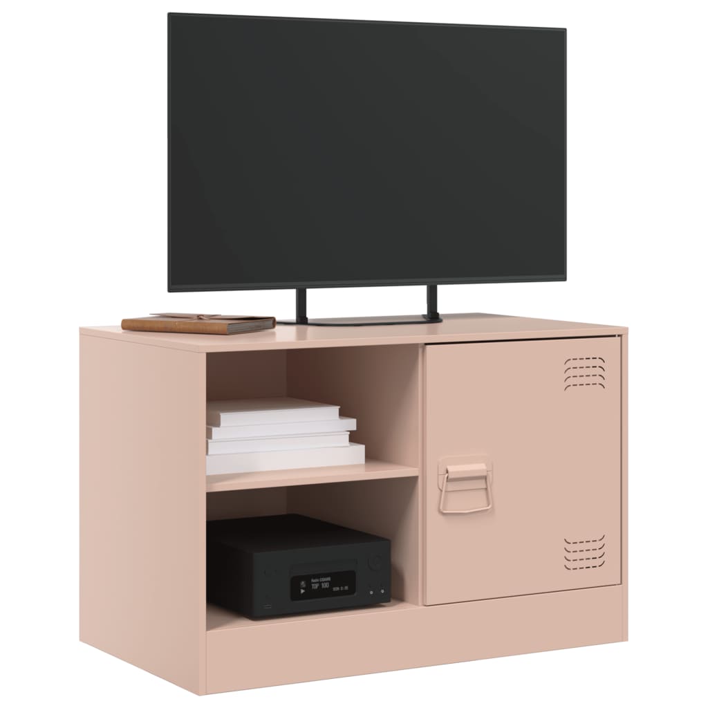 Mobili TV 2 pz Rosso 67x39x44 cm in Acciaio - homemem39
