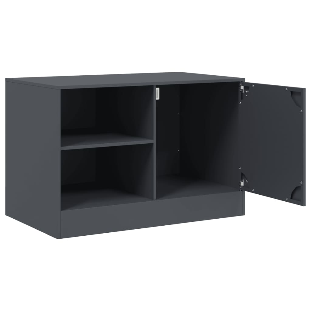 Mobile TV Antracite 67x39x44 cm in Acciaio | homemem39