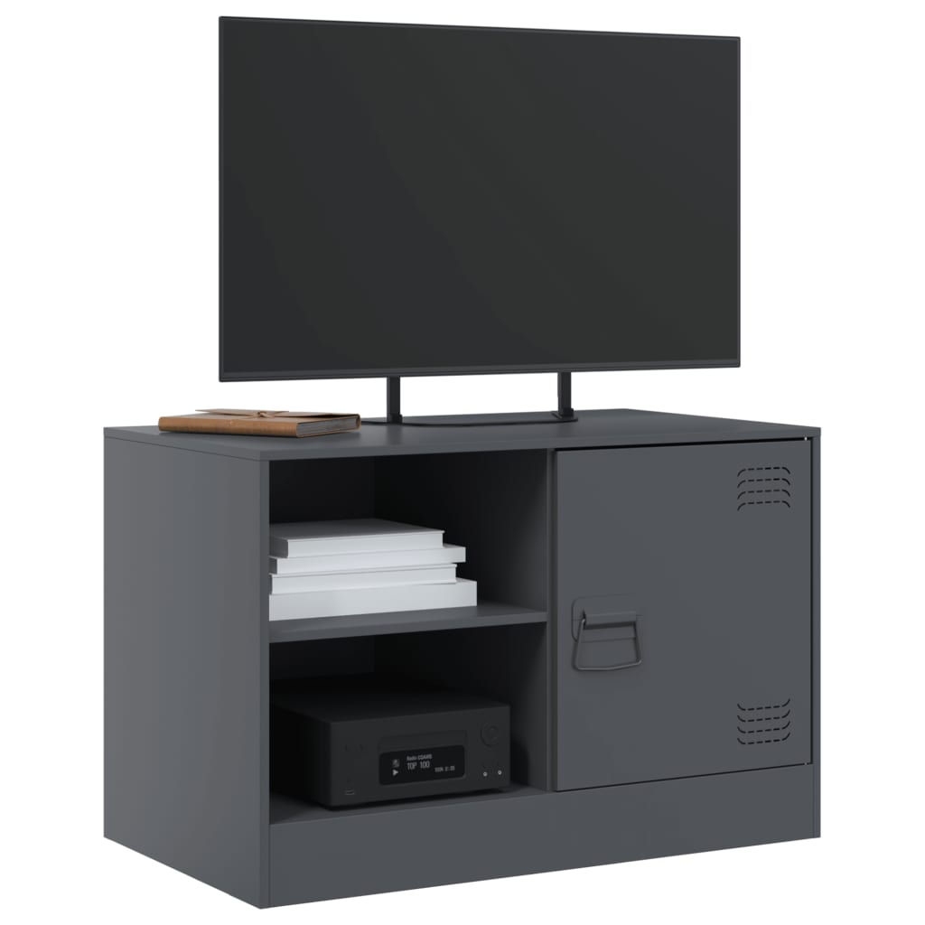 Mobili TV 2 pz Antracite 67x39x44 cm in Acciaio | homemem39
