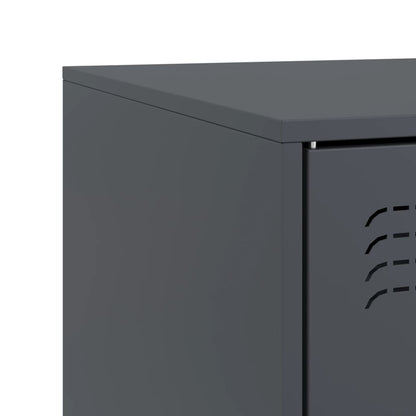 Mobili TV 2 pz Antracite 67x39x44 cm in Acciaio - homemem39