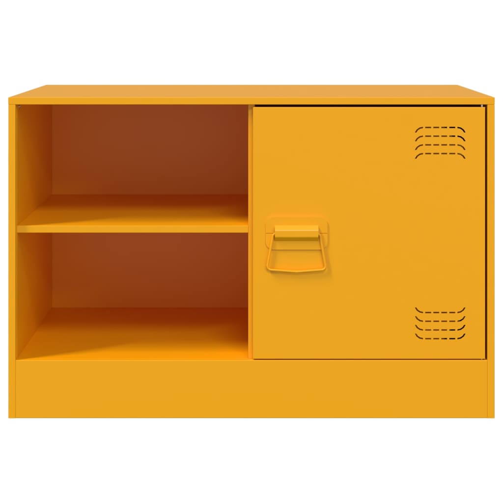 Mobili TV 2 pz Giallo Senape 67x39x44 cm in Acciaio | homemem39