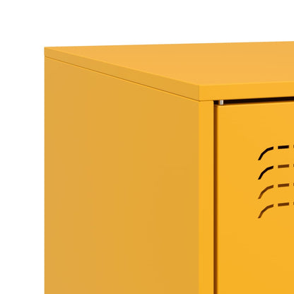 Mobili TV 2 pz Giallo Senape 67x39x44 cm in Acciaio | homemem39