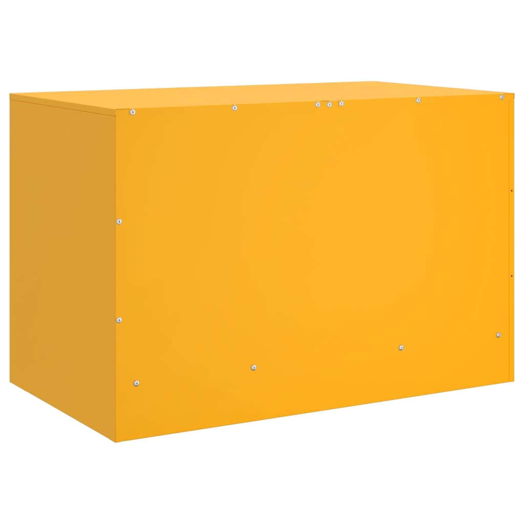Mobili TV 2 pz Giallo Senape 67x39x44 cm in Acciaio - homemem39