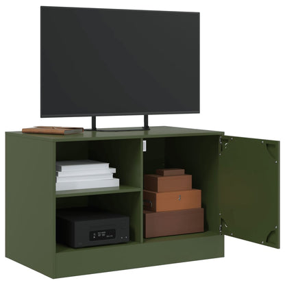 Mobile TV Verde Oliva 67x39x44 cm in Acciaio | homemem39