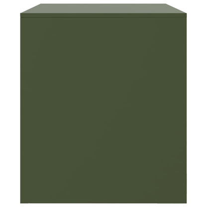 Mobili TV 2 pz Verde Oliva 67x39x44 cm in Acciaio | homemem39