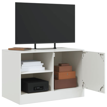 Mobile Porta TV Bianco 67x39x44 cm in Acciaio | homemem39