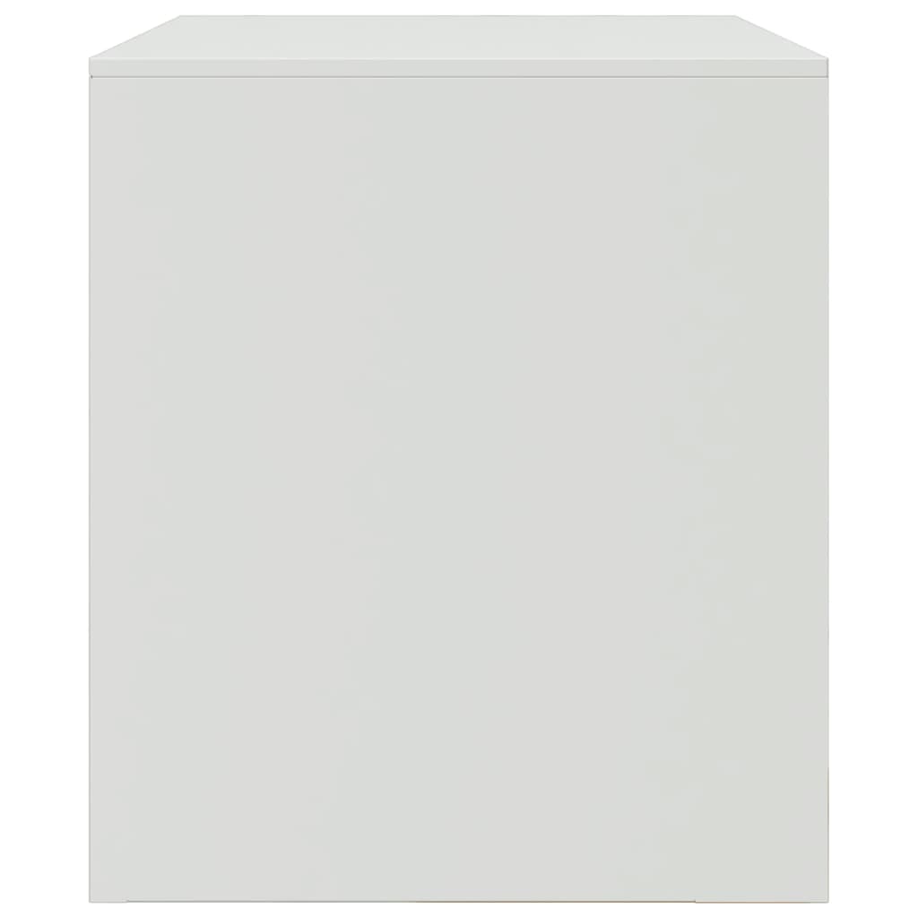 Mobile Porta TV Bianco 67x39x44 cm in Acciaio | homemem39