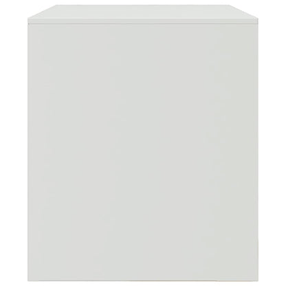Mobile Porta TV Bianco 67x39x44 cm in Acciaio | homemem39
