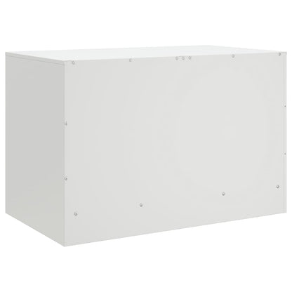 Mobile Porta TV Bianco 67x39x44 cm in Acciaio | homemem39