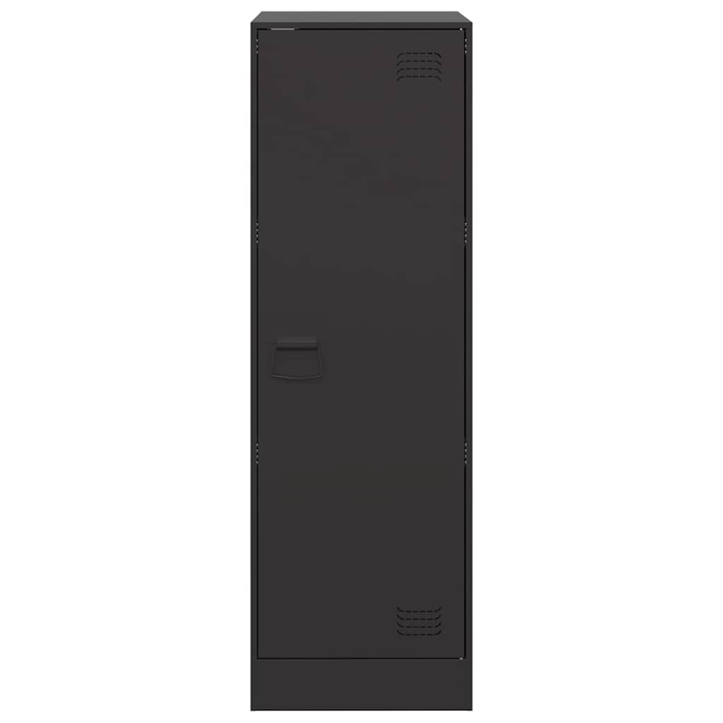 Credenza Nera 34,5x39x107 cm in Acciaio | homemem39