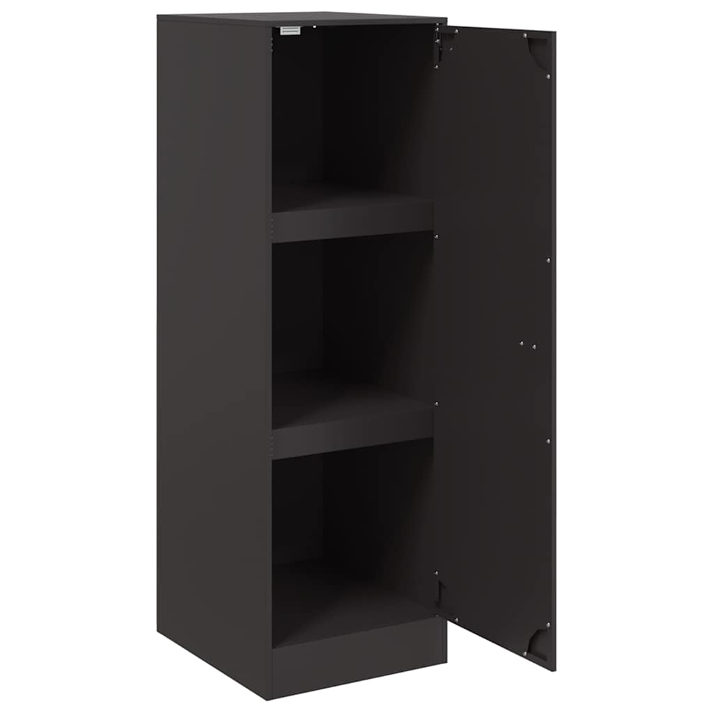 Credenza Nera 34,5x39x107 cm in Acciaio | homemem39