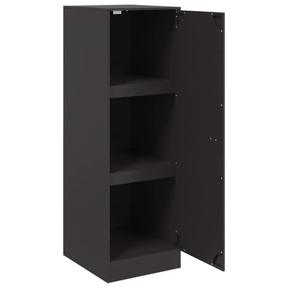 Credenza Nera 34,5x39x107 cm in Acciaio | homemem39
