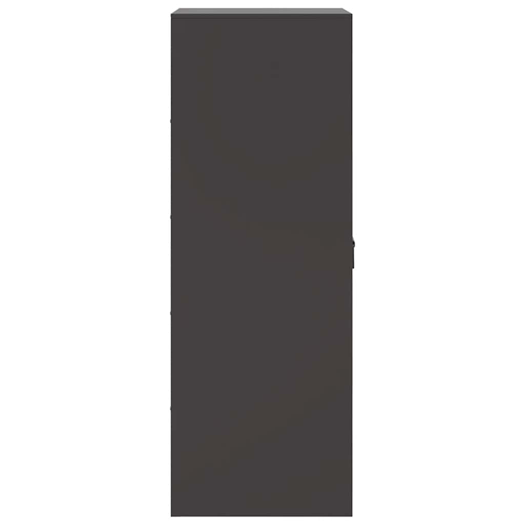 Credenza Nera 34,5x39x107 cm in Acciaio | homemem39